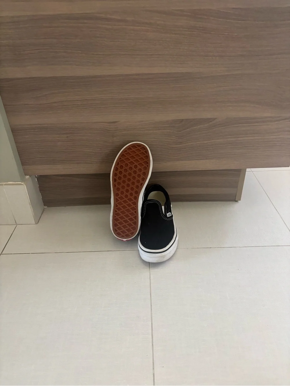 Vans Kids Black & White Slip-On Sneakers